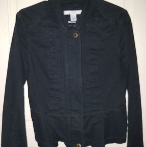LOFT black Jean Jacket